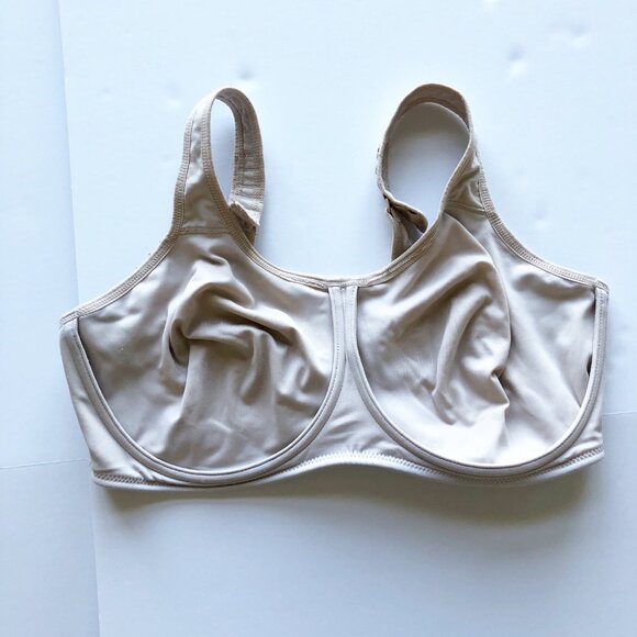 WACOAL Simone Sport High Impact Underwire Sports Bra Beige Womens 40F - Picture 2 of 7